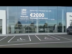 3840Hz 7.8mm 防水 IP65 への透明なガラス LED ディスプレイ P3.9