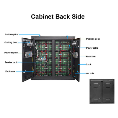 P4 Outdoor Advertising Display Customized Cabinet With 100000 Hours Lifespan